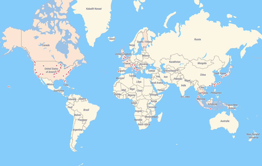 旅 x 軌跡｜出走看世界．環球地圖紀錄（2026.01 更新）